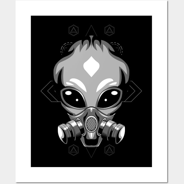 alien gift Wall Art by SHINIGAMII